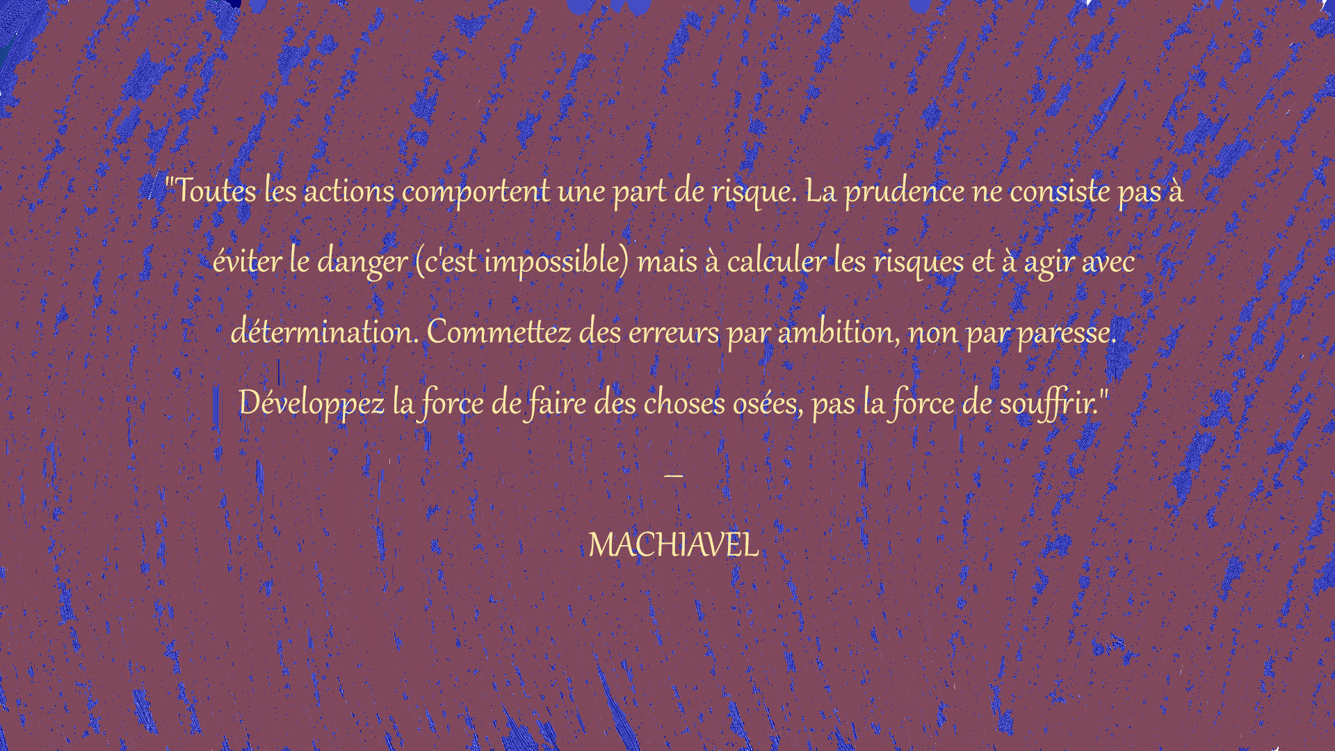 Ose te challenger dans ce qui te concerne.